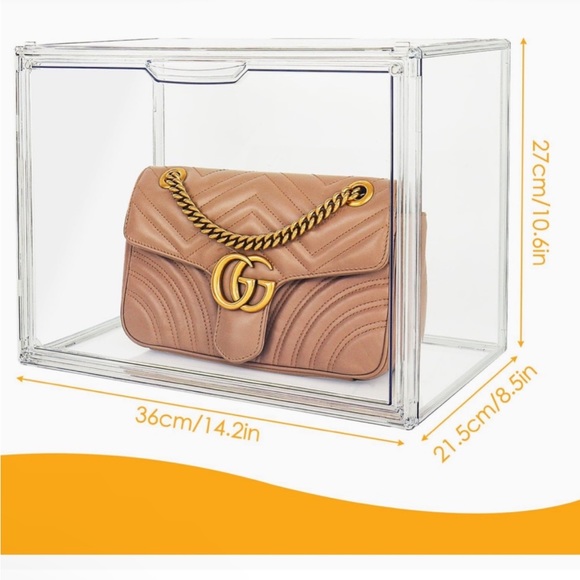 1pc PLEXIGLASS HandBag Display Box or Dust-proof Shoes Storage container!